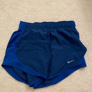 blue nike shorts